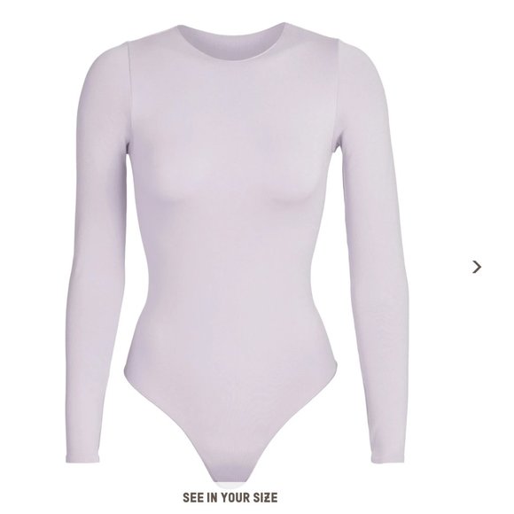 SKIMS Tops - SKIMS Iris Mica Crew Neck Long Sleeve S/M